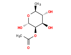 CC(=O)O[C@H]1[C@H](O)O[C@@H](C)[C@H](O)[C@H]1O