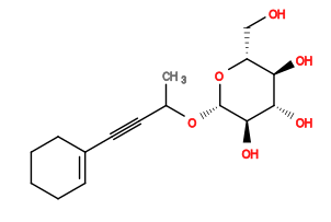 CC(C#CC1=CCCCC1)O[C@@H]1O[C@H](CO)[C@@H](O)[C@H](O)[C@H]1O