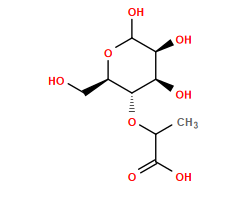 CC(O[C@H]1[C@H](O)[C@H](O)C(O)O[C@@H]1CO)C(=O)O