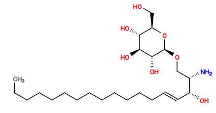 CCCCCCCCCCCCC/C=C/[C@@H](O)[C@@H](N)CO[C@@H]1O[C@H](CO)[C@@H](O)[C@H](O)[C@H]1O