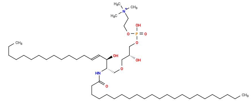 CCCCCCCCCCCCC/C=C/[C@@H](O)[C@H](COC[C@@H](O)COP(=O)(O)OCC[N+](C)(C)C)NC(=O)CCCCCCCCCCCCCCCCCCCCCC