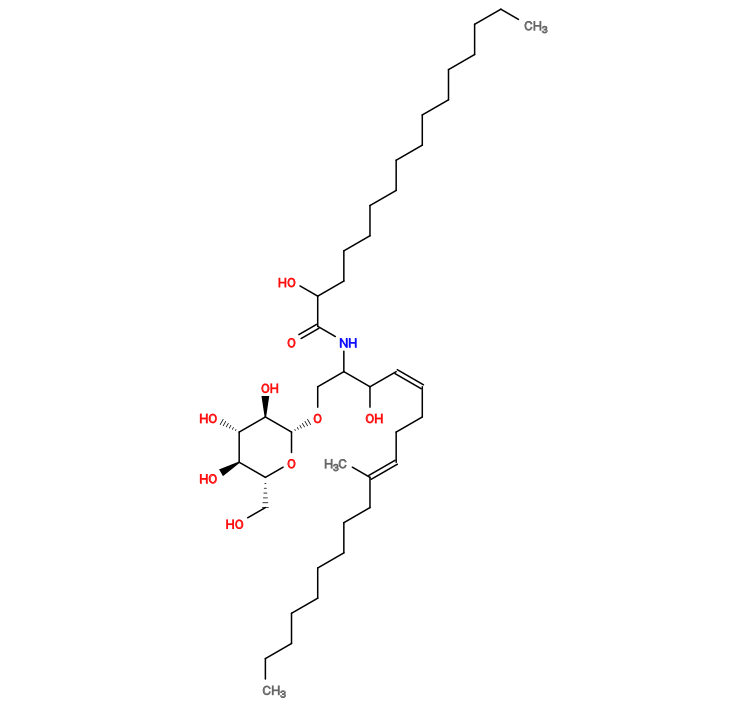CCCCCCCCCCCCCCC(O)C(=O)NC(CO[C@@H]1O[C@H](CO)[C@@H](O)[C@H](O)[C@H]1O)C(O)/C=C/CC/C=C(\C)CCCCCCCCC