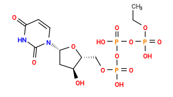 CCOP(=O)(O)OP(=O)(O)OP(=O)(O)OC[C@H]1O[C@@H](n2ccc(=O)[nH]c2=O)C[C@@H]1O