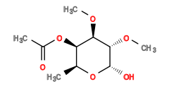 CO[C@@H]1[C@H](O)O[C@@H](C)[C@@H](OC(C)=O)[C@H]1OC