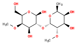 CO[C@@H]1[C@H](O[C@@H]2[C@@H](O)[C@@H](OC)[C@@H](CO)O[C@H]2O)O[C@@H](C)[C@@H](O)[C@H]1O