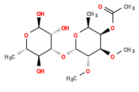CO[C@@H]1[C@H](O[C@@H]2[C@@H](O)[C@H](C)O[C@@H](O)[C@@H]2O)O[C@@H](C)[C@@H](OC(C)=O)[C@H]1OC