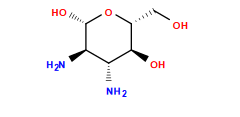 N[C@@H]1[C@@H](N)[C@H](O)O[C@H](CO)[C@H]1O