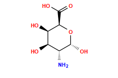 N[C@@H]1[C@@H](O)[C@@H](O)[C@@H](C(=O)O)O[C@@H]1O