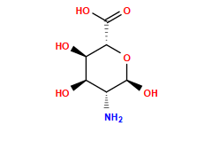 N[C@@H]1[C@@H](O)[C@@H](O)[C@H](C(=O)O)O[C@H]1O