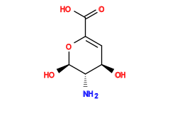 N[C@@H]1[C@@H](O)OC(C(=O)O)=C[C@H]1O