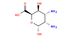 N[C@@H]1[C@H](N)[C@H](O)O[C@@H](C(=O)O)[C@H]1O