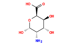 N[C@@H]1[C@H](O)O[C@@H](C(=O)O)[C@@H](O)[C@@H]1O