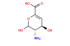 N[C@@H]1C(O)OC(C(=O)O)=C[C@H]1O
