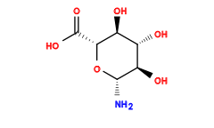 N[C@@H]1O[C@H](C(=O)O)[C@@H](O)[C@H](O)[C@H]1O