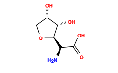 N[C@H](C(=O)O)[C@H]1OC[C@H](O)[C@@H]1O
