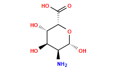 N[C@H]1[C@@H](O)[C@H](O)[C@H](C(=O)O)O[C@@H]1O