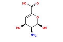 N[C@H]1[C@@H](O)C=C(C(=O)O)O[C@H]1O