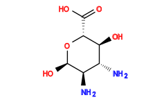 N[C@H]1[C@@H](O)O[C@H](C(=O)O)[C@@H](O)[C@@H]1N