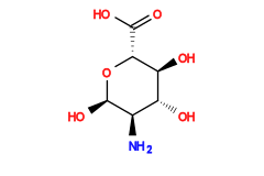 N[C@H]1[C@@H](O)O[C@H](C(=O)O)[C@@H](O)[C@@H]1O