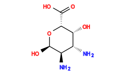 N[C@H]1[C@@H](O)O[C@H](C(=O)O)[C@H](O)[C@@H]1N