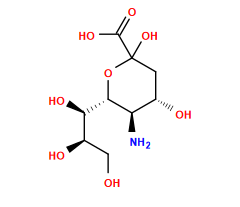 N[C@H]1[C@H]([C@H](O)[C@H](O)CO)OC(O)(C(=O)O)C[C@@H]1O