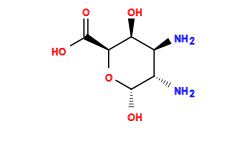 N[C@H]1[C@H](N)[C@H](O)O[C@@H](C(=O)O)[C@H]1O