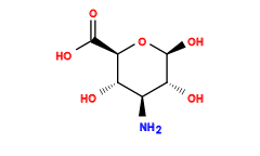 N[C@H]1[C@H](O)[C@@H](C(=O)O)O[C@@H](O)[C@@H]1O