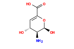 N[C@H]1[C@H](O)C=C(C(=O)O)O[C@H]1O