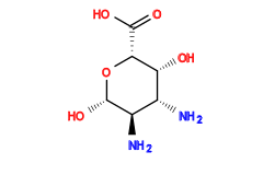 N[C@H]1[C@H](O)O[C@H](C(=O)O)[C@H](O)[C@@H]1N