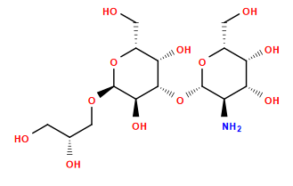 N[C@H]1[C@H](O[C@H]2[C@@H](O)[C@@H](CO)O[C@H](OC[C@H](O)CO)[C@@H]2O)O[C@H](CO)[C@H](O)[C@@H]1O