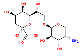 N[C@H]1CO[C@H](OC[C@@H](O)[C@H]2O[C@@](O)(C(=O)O)C[C@@H](O)[C@H]2O)[C@H](O)[C@H]1O