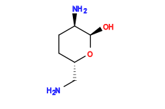 NC[C@@H]1CC[C@@H](N)[C@@H](O)O1