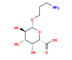 NCCCO[C@@H]1O[C@H](C(=O)O)[C@H](O)[C@H](O)[C@H]1O