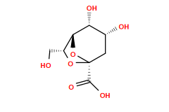 O=C(O)[C@@]12C[C@@H](O)[C@@H](O)[C@H](O1)[C@@H](CO)O2