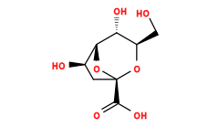 O=C(O)[C@@]12C[C@@H](O)[C@@H](O1)[C@H](O)[C@@H](CO)O2