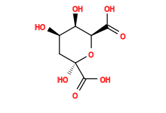 O=C(O)[C@H]1O[C@@](O)(C(=O)O)C[C@@H](O)[C@H]1O
