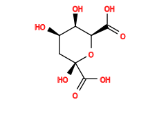 O=C(O)[C@H]1O[C@](O)(C(=O)O)C[C@@H](O)[C@H]1O