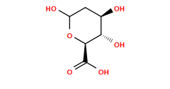 O=C(O)[C@H]1OC(O)C[C@@H](O)[C@@H]1O