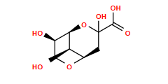 O=C(O)C1(O)C[C@H]2OC[C@@H](O)[C@@H](O1)[C@@H]2O