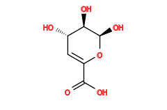 O=C(O)C1=C[C@H](O)[C@@H](O)[C@@H](O)O1