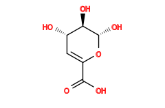 O=C(O)C1=C[C@H](O)[C@@H](O)[C@H](O)O1