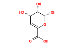 O=C(O)C1=C[C@H](O)[C@H](O)[C@H](O)O1