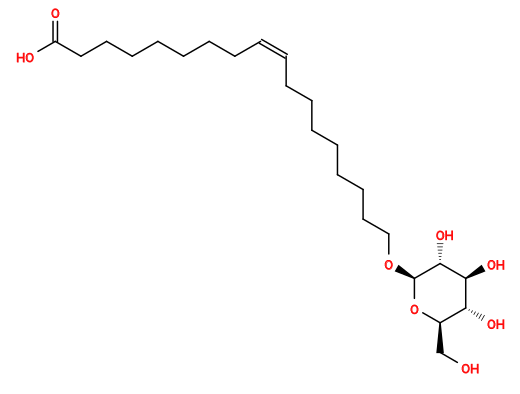 O=C(O)CCCCCCC/C=C\CCCCCCCCO[C@@H]1O[C@H](CO)[C@@H](O)[C@H](O)[C@H]1O