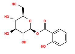 O=C(O[C@@H]1O[C@H](CO)[C@@H](O)[C@H](O)[C@H]1O)c1ccccc1O