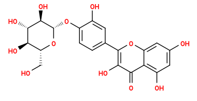 O=c1c(O)c(-c2ccc(O[C@@H]3O[C@H](CO)[C@@H](O)[C@H](O)[C@H]3O)c(O)c2)oc2cc(O)cc(O)c12