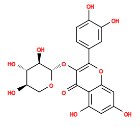 O=c1c(O[C@@H]2OC[C@@H](O)[C@H](O)[C@H]2O)c(-c2ccc(O)c(O)c2)oc2cc(O)cc(O)c12