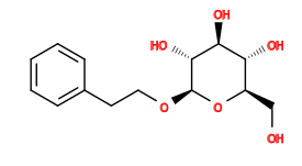 OC[C@H]1O[C@@H](OCCc2ccccc2)[C@H](O)[C@@H](O)[C@@H]1O