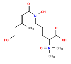 Subst // Subst = SMILES C/C(=C\C(=O)N(O)CCCC(C(=O)O)N(C)(C)=O)CCO