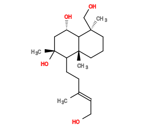 Subst // Subst = SMILES C/C(=C\CO)CCC1[C@](C)(O)C[C@H](O)C2[C@@](C)(CO)CCC[C@]12C