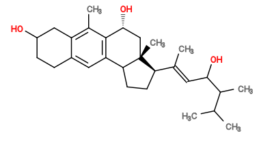 Subst // Subst = SMILES C/C([C@H]1CCC2C3=C(C(C)=C4CC(CCC4=C3)O)[C@H](O)C[C@]12C)=C\C(O)C(C)C(C)C